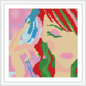 Dz051 2.5 mm taladro completo enmarcado óleo de la lona diamante bricolaje vogel colores de la pintura