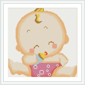Dz041 2.5 mm taladro completo enmarcado lona lovely baby pinturas diy diamante kits