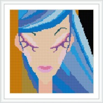 DZ050 full drill framed canvas diy diamond abstract paintings