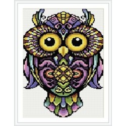 Diy kunst 2.5mm runden Diamanten malerei für großhandel eule Bild rz037