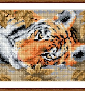tiger pictures Diy diamond painting by numbers yiwu Manufacturer RZ016
