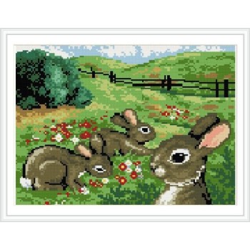 2.5mm round diamond painting landscape rabbit picture RZ028