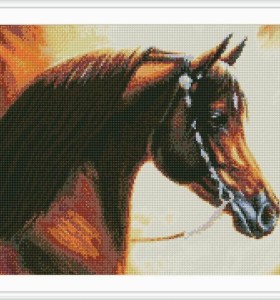 2.5 mm ronda pintura diamante redondo con imagen del caballo GZ009