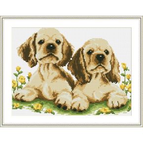 Ez040 heißen foto diy 2.5mm runde magie kubischer diamant malerei auf leinwand hunde