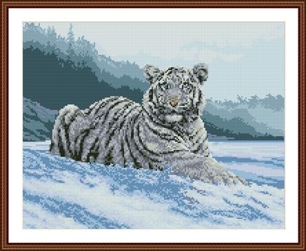 DIY diamond home canvas painting animal tiger photo GZ084