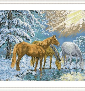 Diy diamond home pintura de la lona imagen del caballo GZ088