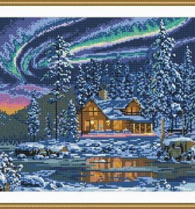 5d new hot sale diy crystal diamond mosaic painting abstract village landscape GZ056