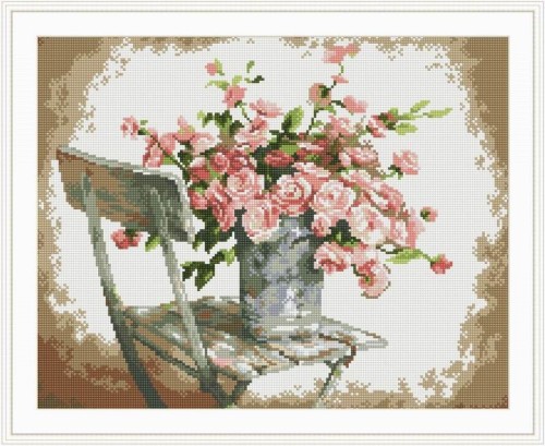 diy diamond painting with flower picture for room decoration 2015 new hot photo GZ032