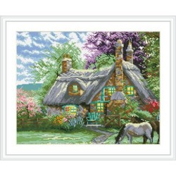 diy diamant hause leinwand gemälde fabrik hot Landschaft Foto gz095