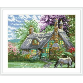 diy diamant hause leinwand gemälde fabrik hot Landschaft Foto gz095