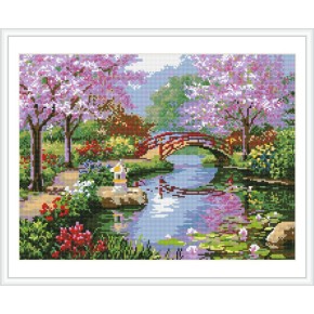 diy diamant Zuhause leinwand malerei landschaft rote blume gz086