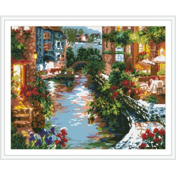 DIY diamond home canvas painting city landscape GZ091