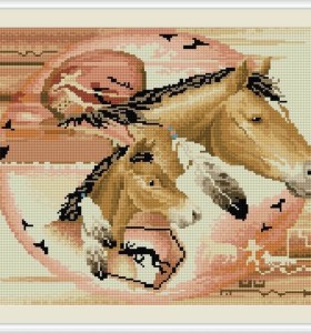 diamond painting horse picture yiwu factory GZ067