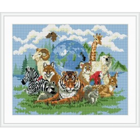 Abstrakte magischer würfel diamanten malerei Zoo tier-design gz012