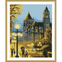 2.5 mm ronda pintura diamante redondo ciudad paisaje GZ008