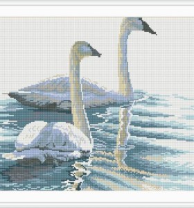 Pintura de animales diamante foto cisne fábrica de yiwu GZ070