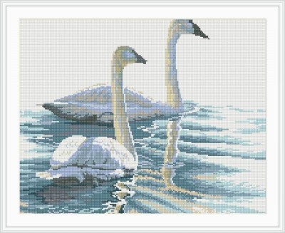 diamond painting animal swan photo yiwu factory GZ070