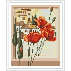hauptdekoration gute qualität blume russischer bauart diy diamant malerei mit holzsockel