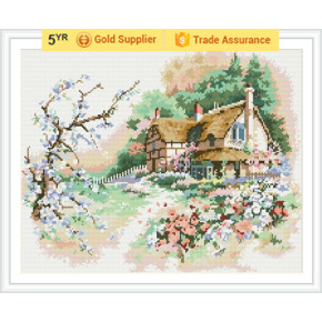 Gute qualität gz175 Landschaft 2.5mm voll bohren 3d diamant malerei mit holzsockel