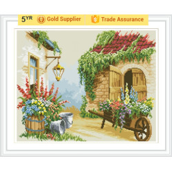 Yiwu oem gz180 Landschaft 2.5mm 5d diamant gemälde von nummer für wohnkultur