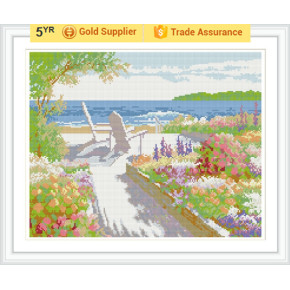 gz188 paintboy room decor Sommer seelandschaft diamant malerei Sets von Reihe