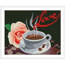 GZ125 OEM paintboy coffee with flower diamond painting with number for house decor
