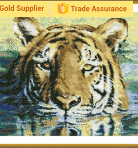 Gz137 tigre 2.5 mm ronda completa juegos de pinturas diamante para masaic