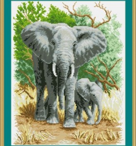 Gz131 oem paintboy Elefanten 2.5mm runde diamant malerei für hochzeitsdekor