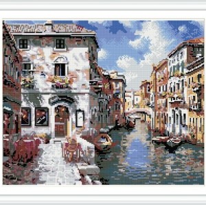 GZ224 landscape diy full pattern diamond painting with Russia design packing