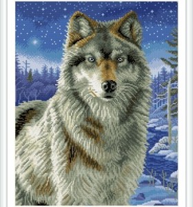 gz234 Wolf leinwand diamant malerei für hoem dekor
