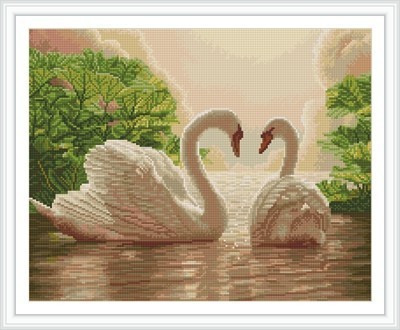 GZ246 swan diy diamond painting for home decor