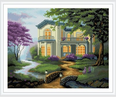 GZ256 new product resin diamond painting by numbers with wooden frame