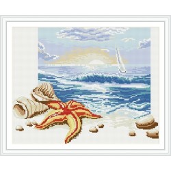 gz271 seascape wandkunst abstrakte voller diamanten malerei auf leinwand