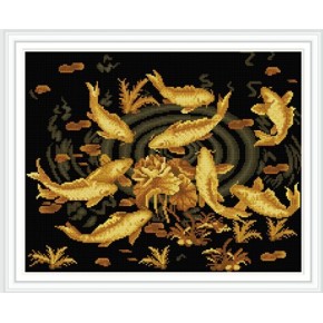 gz298 goldenen fisch diamant malerei stickpaketen für zu hause dekorative