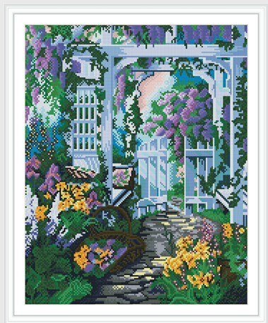 GZ302 diy landscape full diamond pattern on the picture
