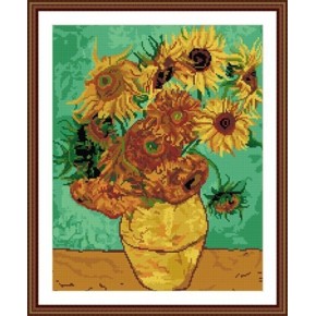 gz222 sonnenblumen in der vase diy kristall diamant malerei