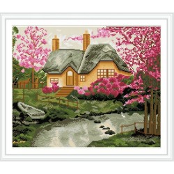Gz238 arte de la pared pintura de paisaje del diamante para living room decor