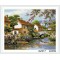 landscape cristal diamond painting with wooden frame xinshixian paint boy brand GZ317