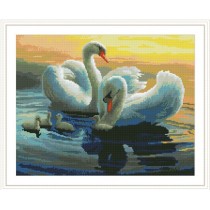 GZ257 swan crystal diamond crafts for home decor