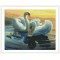 GZ257 swan crystal diamond crafts for home decor