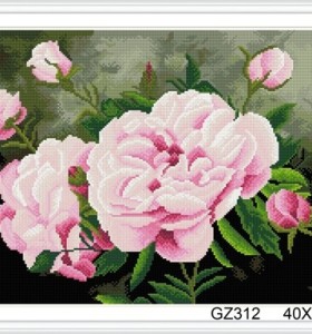 xinshixian paint boy resin flower diy diamond painting with wooden frame GZ312