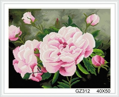 xinshixian paint boy resin flower diy diamond painting with wooden frame GZ312