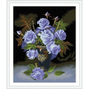 Flor de la pintura de diamantes pintura para la decoración casera GZ323