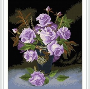2015 new hot paint boy flower diamond painting with wooden frame GZ325