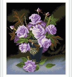 2015 new hot paint boy flower diamond painting with wooden frame GZ325