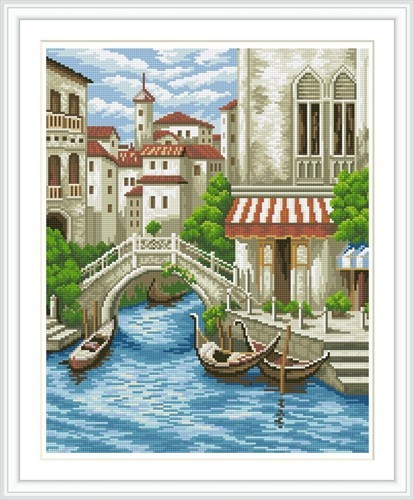 GZ277 landscape full round diamond painting for wall decoration