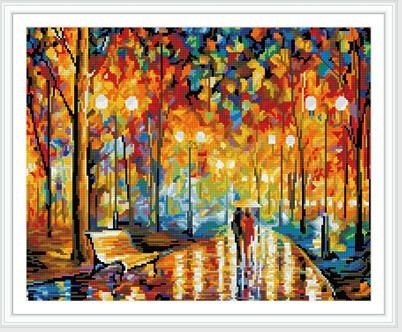 GZ284 yiwu wholesale abstract round diamond embroidery kits for wall decoration