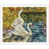 asstract swan diy diamond cristal painting GZ339