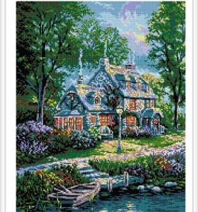 paintboy landscape diy diamond painting by numbers with wooden frame GZ342