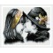 little girl and boy kiss picture kids diamond canvas painting GZ346